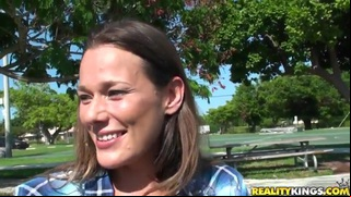 big breasted milf gets picked up in the park and brought back home for some fucking 1